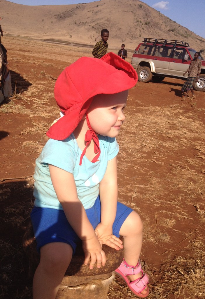 Janaie, aka Talaso, out and about in the village