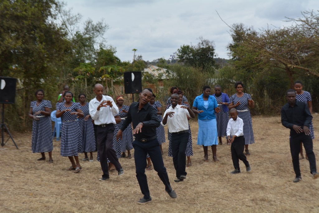 The choir sang and danced to Christian Kiswahili music for nearly an hour