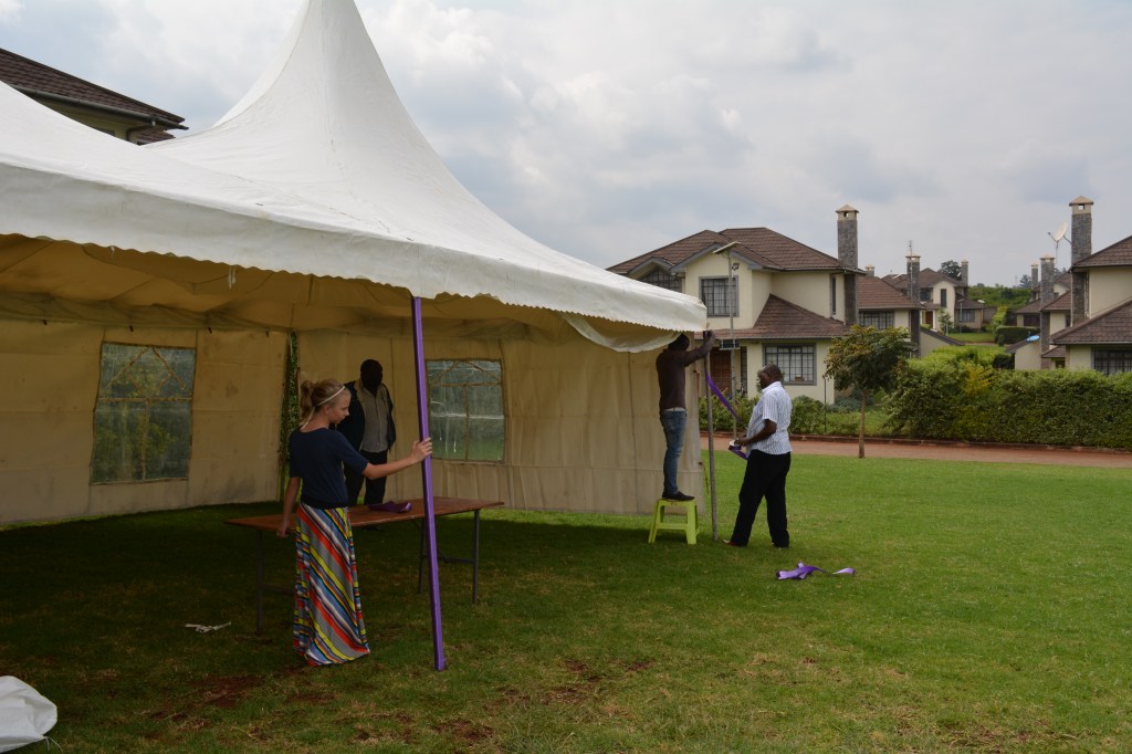 We rented a BIG TENT for our VBS...it was delivered and set up on Sunday afternoon.