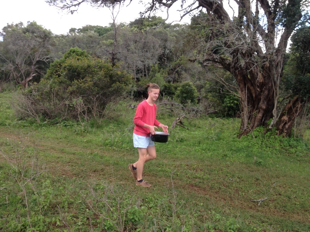Carrying water from the river a few times of day became our new way of living