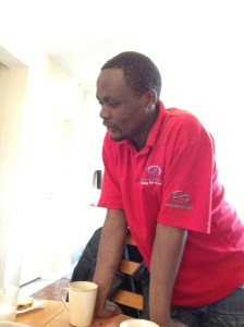 Our instructor "bwana" John, bwana means Mr.