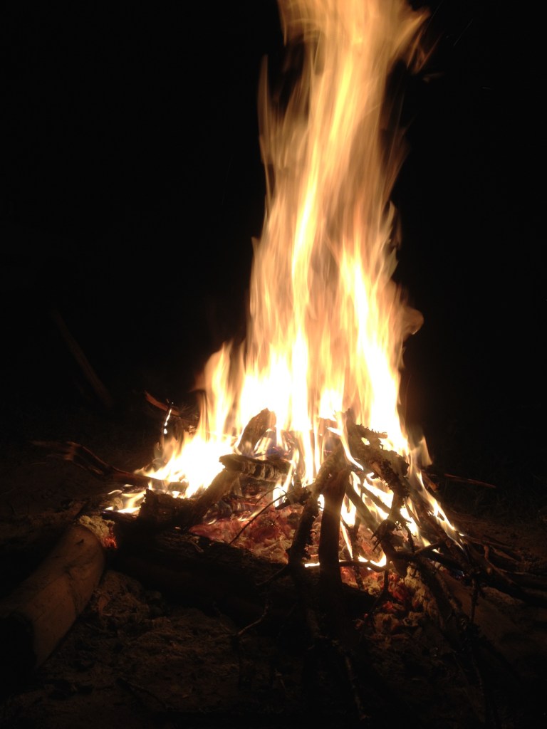One of our many roaring fires