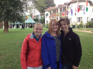 In front of Rosslyn Academy!