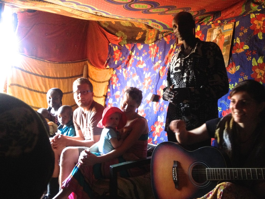 Inside Katelo's small home