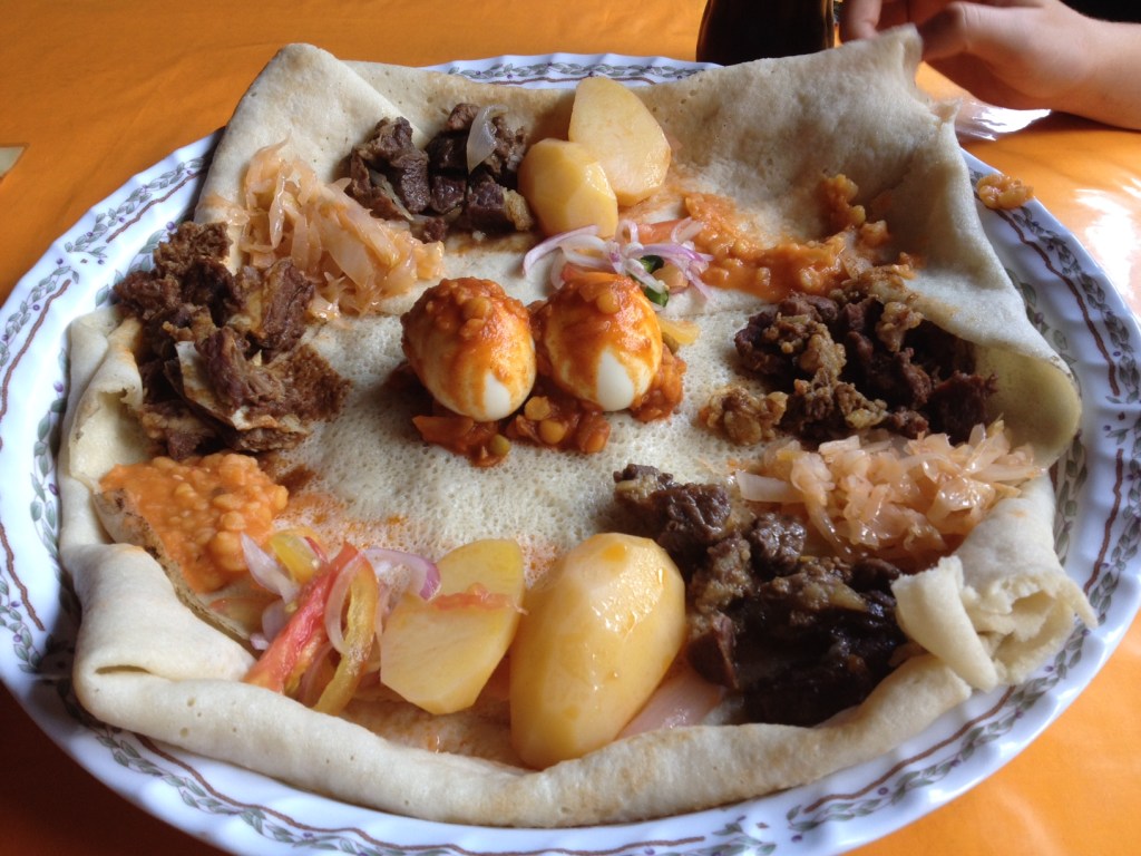 Ethiopian food is amazing